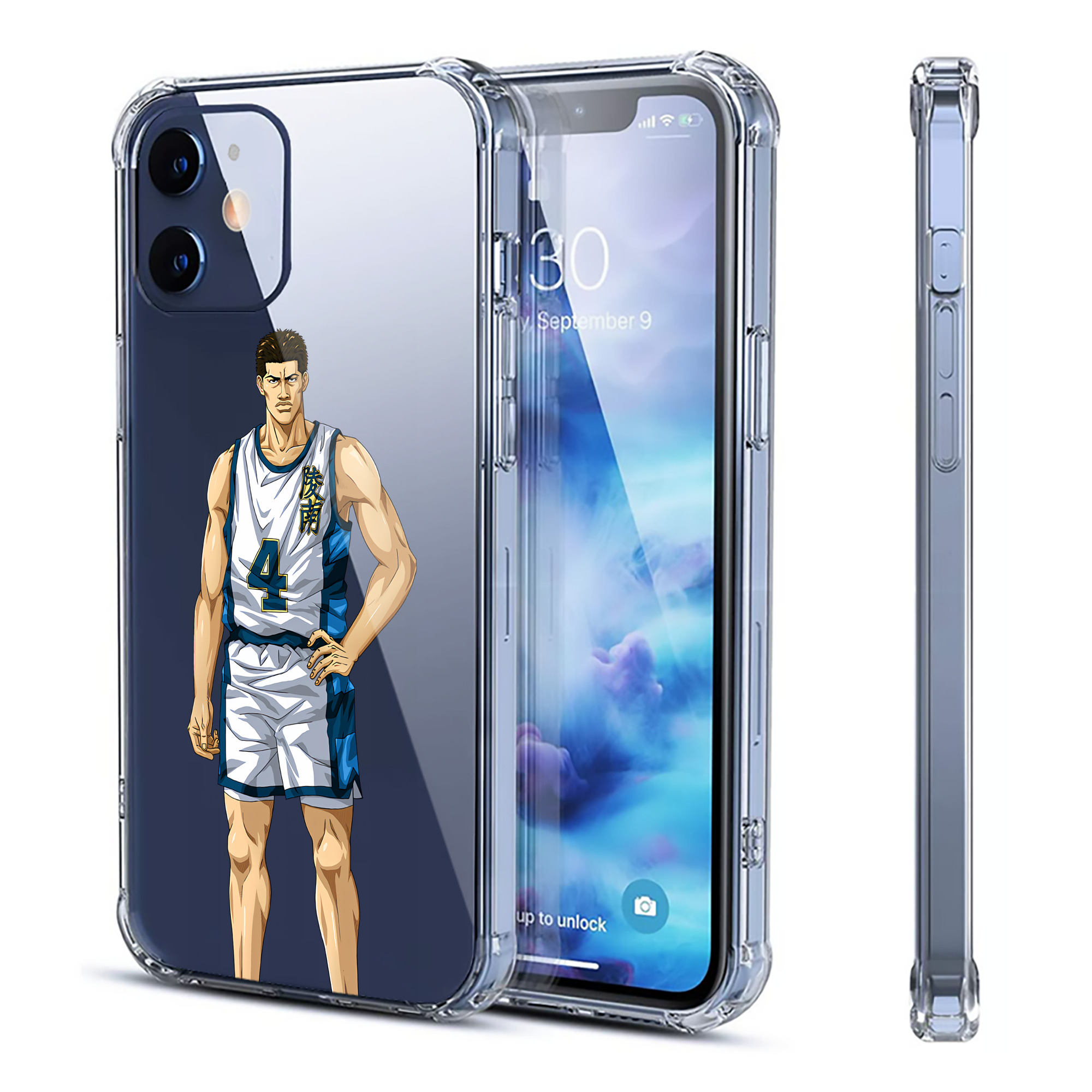（画像用） SLAM DUNK／スラムダンク 【iPhone 12シリーズ対応】透明スマホケース（クリアソフトケース）